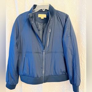 Michael Kors Navy Blue Bomber Jacket